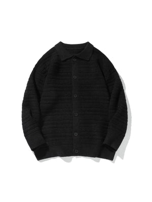 Old Money Style Cleanfit Retro Cardigan Sweater