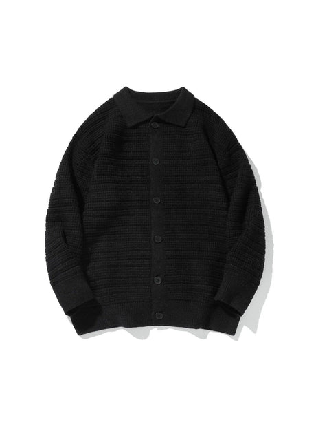Old Money Style Cleanfit Retro Cardigan Sweater