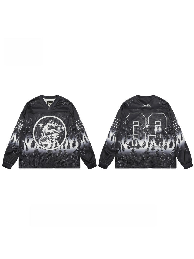 Neutral wear Printed Letter Long-sleeved T-shirt