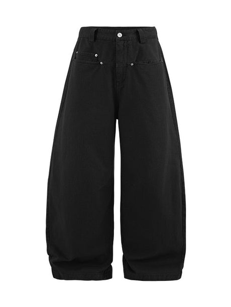 Liber Autumn Men's Pocket decoration Solid Color Pants