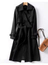 Belt Buttons Long Trench Coats