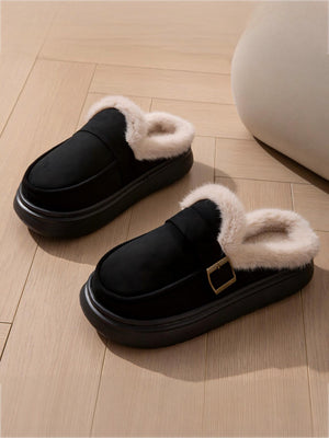 Solid Color Thick-soled Slippers