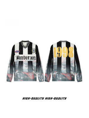 Liber Autumn Neutral wear Printed Stripes T-shirts