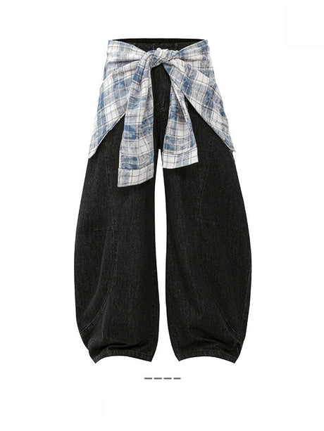 Liber Summer Women's Removable butt curtain Jeans