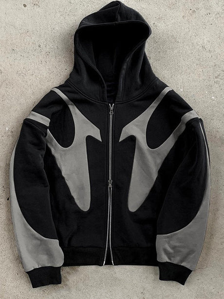 Liber Autumn Neutral wear Contrasting colors Geometric patterns Jackets