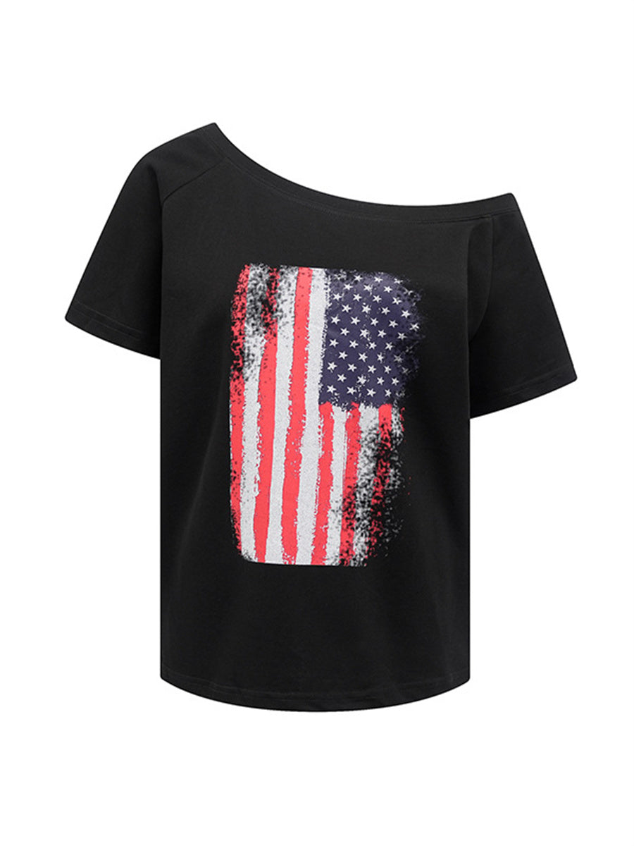 Liber Summer Women's 3D, Three-dimensional pattern Religious Nationality T-shirts