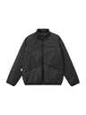 Water-repellent Sports Stand Collar Solid Color Windproof Cotton Jacket