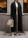 Keep Warm Long Sleeves With Lapel Plush Coats