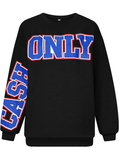 Liber Autumn women's long-sleeved pullover sweatshirt