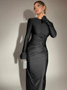 Liber Autumn Women's Pleated Maxi Dresses