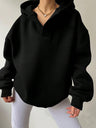 Liber Autumn Women's Hooded Solid Color Sweatshirts&Hoodies