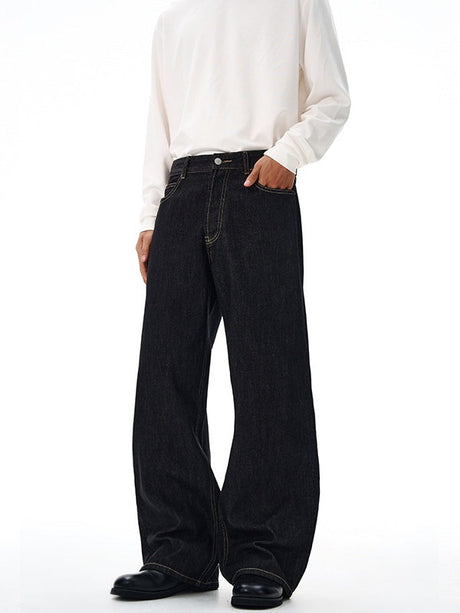 Liber Autumn Men's Pocket decoration Jeans