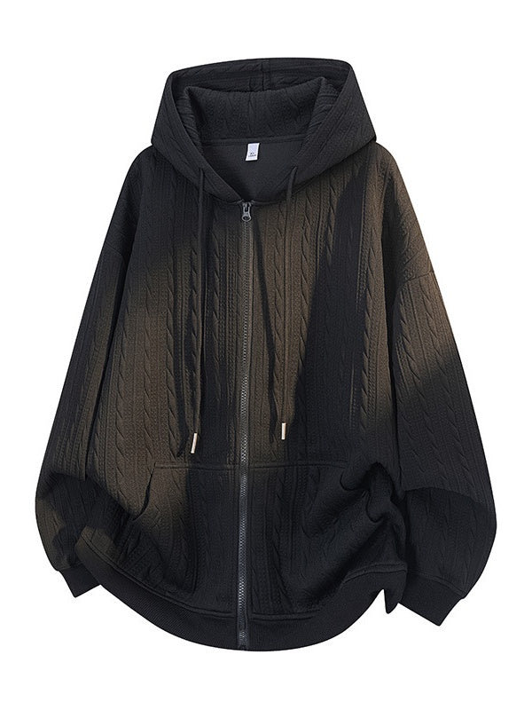 Liber Autumn Neutral wear Jacquard Solid Color Sweatshirts&Hoodies