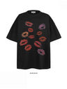 Liber Summer Women's Printed Lip print T-shirts