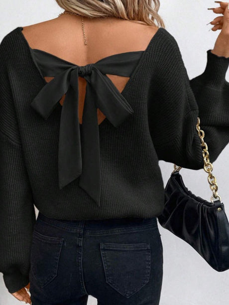 Back bow Knitting Sweaters