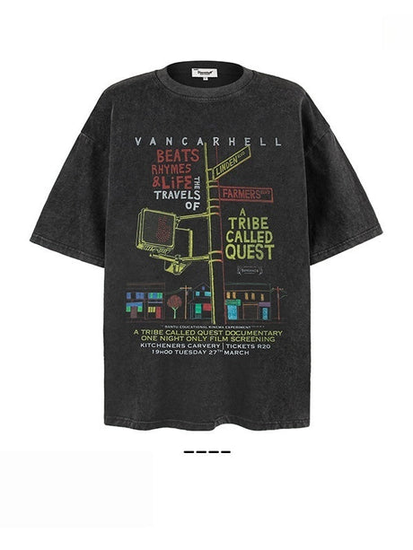 Liber Summer Neutral Printed Pattern T-shirts