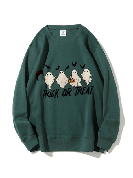 Halloween Pullover Printed Sweatshirt