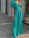 Puff Sleeve Maxi Dresses