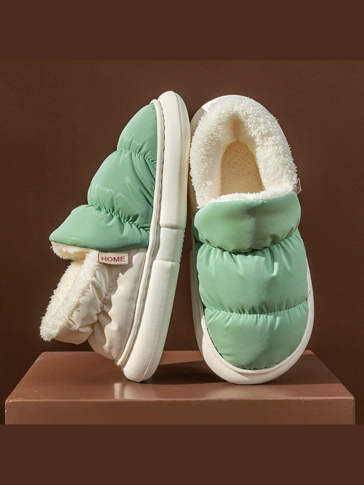 Colorblock Pleated Flats