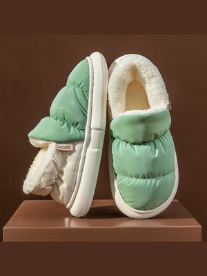 Colorblock Pleated Flats