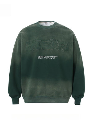 Liber Autumn Neutral wear Embroidered Pattern Letter Sweaters