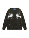 Christmas Retro Elk Jacquard Sweaters Cardigan