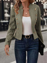Slim And Versatile Double-breasted Blazer