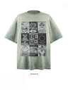 Liber Summer Neutral Printed Graffiti T-shirts