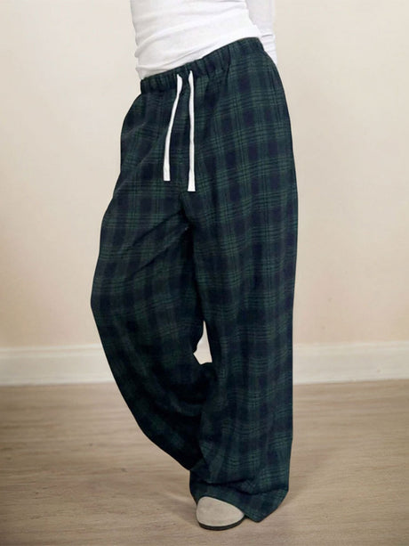 Liber Autumn Women's Plaid Pants