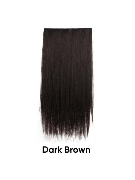 Seamless, Invisible, One-piece Long Straight Wig With Fluffy Hair