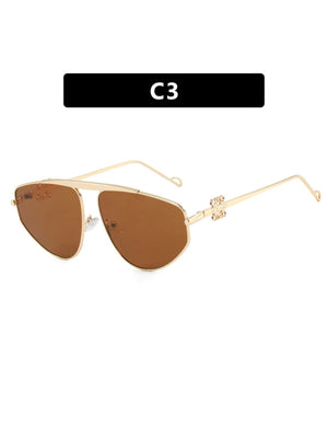 Frameless Aviator Sunglasses