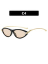 Cat-eye Knot Oval Sunglasses