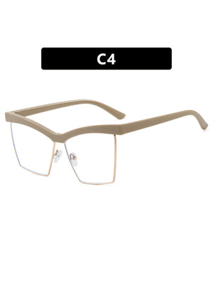 Leopard Print Full-frame Square Fashion Glasses