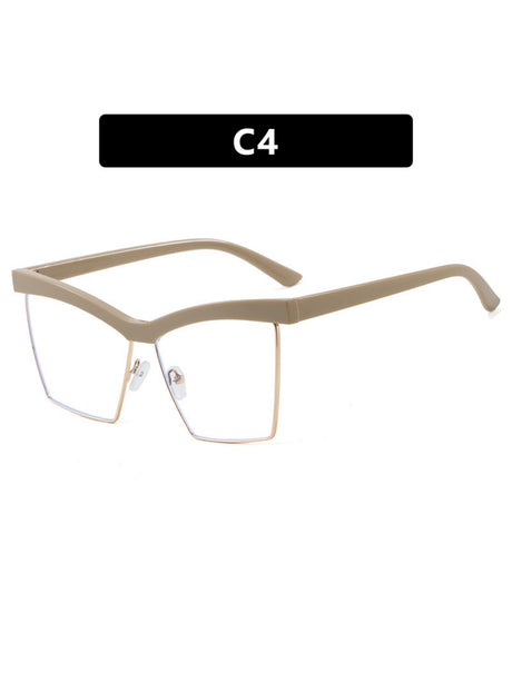 Leopard Print Full-frame Square Fashion Glasses