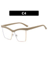 Leopard Print Full-frame Square Fashion Glasses