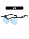 Half-rimmed Round Sunglasses