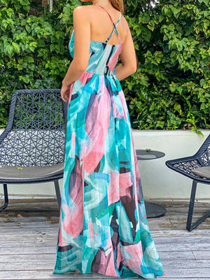 Robes maxi bohèmes à imprimé floral