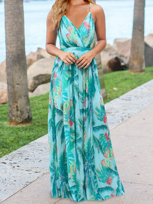 Robes maxi bohèmes à imprimé floral