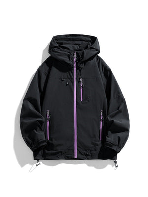 Outdoor Water Proof Loose All-match Hooded Sports Jacket