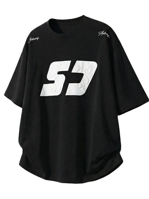 Color-blocked Printed Loose-fit T-shirts