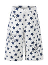 Full Print Star Loose-fit Wide Leg Work Clothes Five Points Shorts