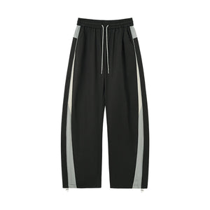 Function Retro Sports Racing Suit Jackets Wide-leg Pants Set