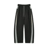 Function Retro Sports Racing Suit Jackets Wide-leg Pants Set