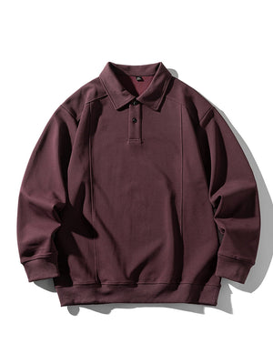 Stereo Segmentation Deconstruction Lapel Polo Shirt