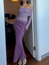 Liber Winter Women's Perspective Solid Color Maxi Dresses