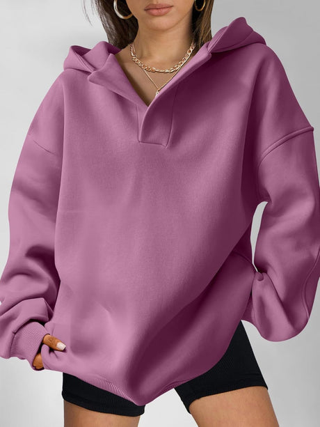 Liber Autumn Women's Hooded Solid Color Sweatshirts&Hoodies