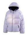 Maillard Contrasting Colors Keep Warm Hooded Coat
