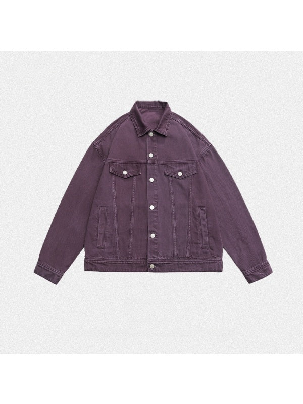 Liber Summer Neutral wear Pocket decoration Solid Color Jackets