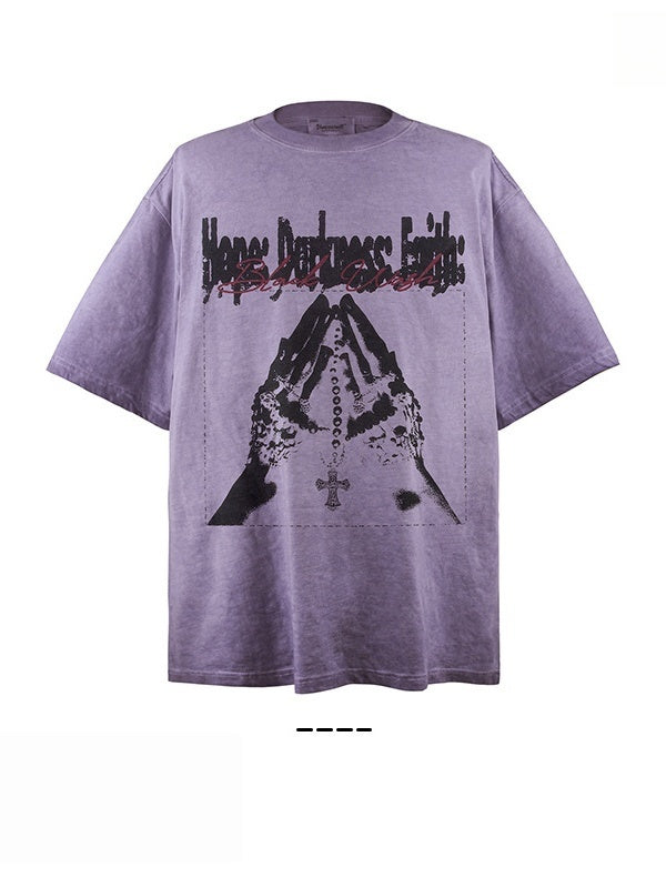 Liber Summer Neutral Printed Pattern T-shirts