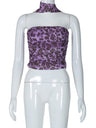Liber Winter Women's Printed Leopard Tank tops&Camis